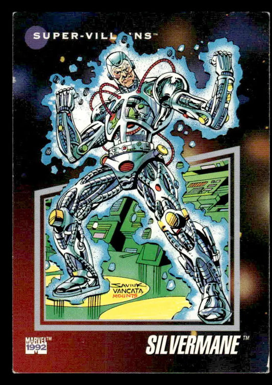 Silvermane Marvel trading card from 1992 Impel Marvel Universe #131 collectible set