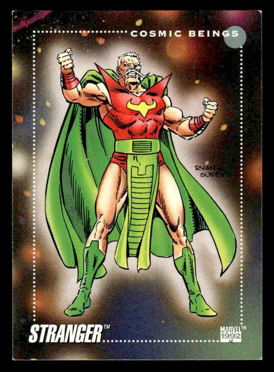 1992 Impel Marvel Universe #158 trading card featuring Marvel’s Stranger character