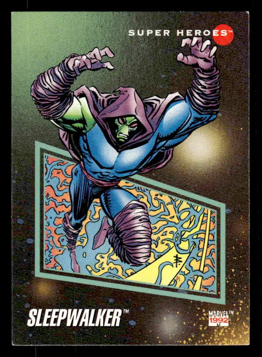 Sleepwalker trading card from 1992 Impel Marvel Universe #3 collectible set