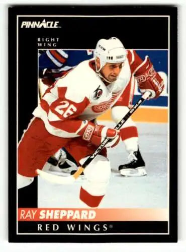 Ray Sheppard Detroit Red Wings hockey card 1992 Pinnacle original gloss EX/NM