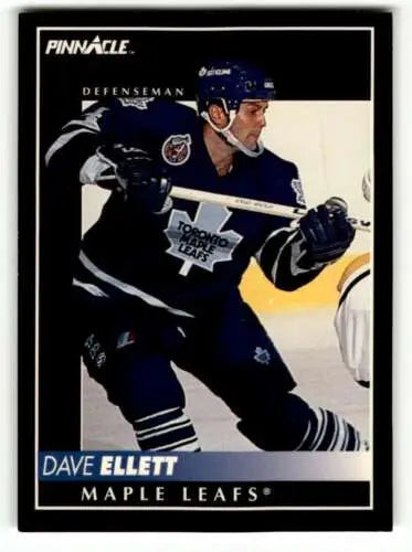 1992 Pinnacle #273 Dave Ellett Maple Leafs Hockey Card with original gloss finish