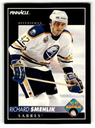 Richard Smehlik Sabres hockey card with original gloss from 1992 Pinnacle collection