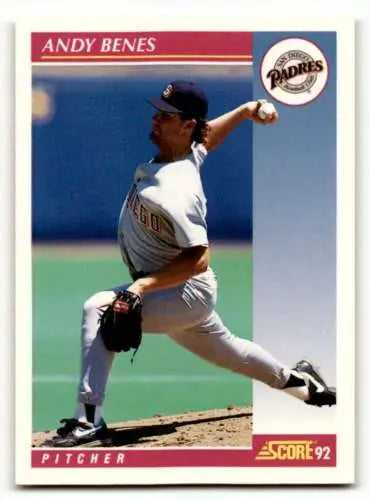 1992 Score #133 Andy Benes San Diego Padres Baseball Card with original gloss