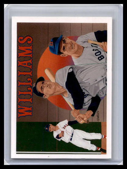 Vintage 1992 Upper Deck Ted Williams Baseball Card featuring Boston Red Sox players