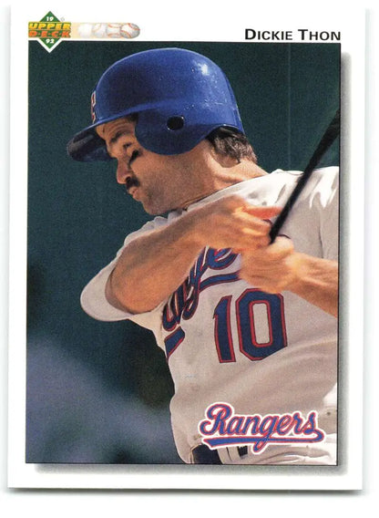 1992 Upper Deck #769 Dickie Thon NM-MT Texas Rangers Baseball Card Image 1