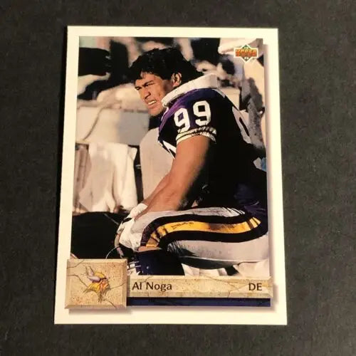 1992 Upper Deck Al Noga Minnesota Vikings Football Card NFL #384 Base Display