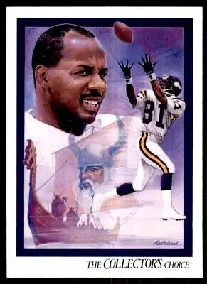 1992 Upper Deck Anthony Carter Minnesota Vikings #100 football trading card display