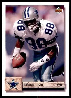 Upper Deck Michael Irvin Dallas Cowboys football card #345 displayed text-align center