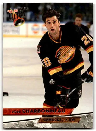 Hockey trading card 1993-94 Fleer Ultra #438 Jose Charbonneau original gloss Canucks