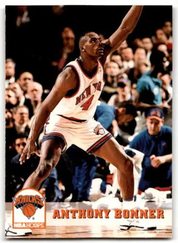 1993-94 Hoops #377 Anthony Bonner NM-MT Knicks basketball card with original gloss