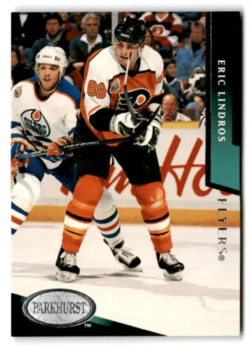 Eric Lindros 1993-94 Parkhurst #416 hockey card with original gloss from Simply Sandoval