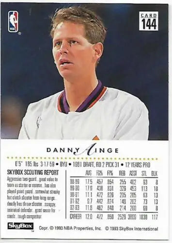 1993-94 SkyBox #144 Danny Ainge NM-MT Suns basketball card with original gloss features