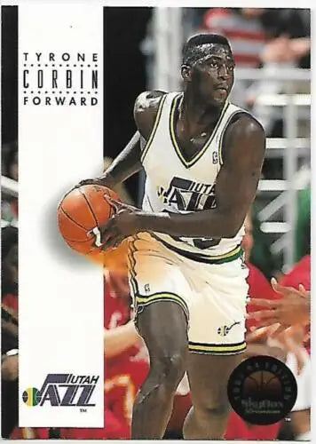 1993-94 SkyBox #175 Tyrone Corbin NM basketball card with original gloss for collectors