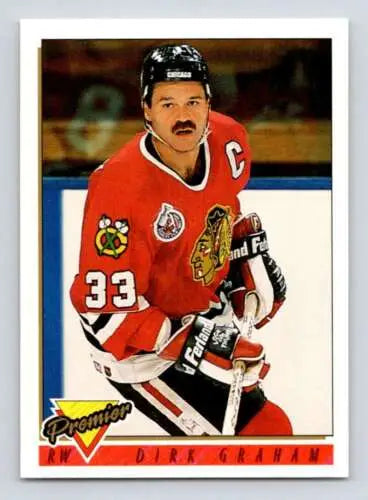 1993-94 Topps Premier #88 Dirk Graham NM-MT Blackhawks original gloss hockey card