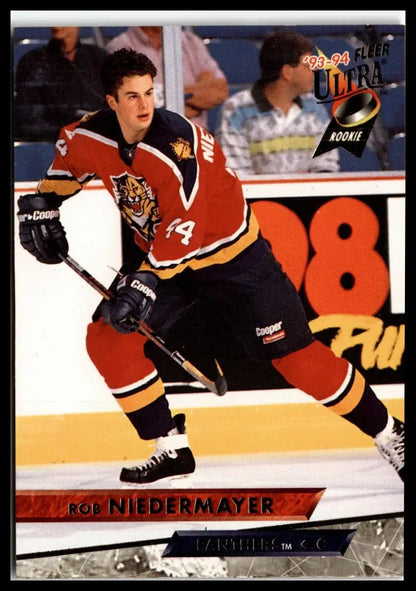 Rob Niedermayer 1993-94 Ultra #330 card featuring Florida Panthers design