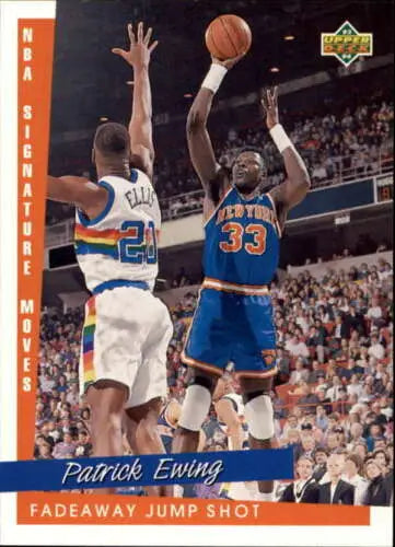 1993-94 Upper Deck #244 Patrick Ewing NM card with original gloss for Knicks fans