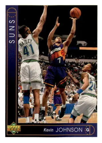 1993-94 Upper Deck #7 Kevin Johnson NM Near Mint Basketball Card with original gloss