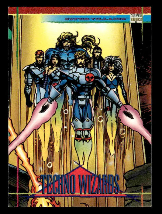 Techno Wizards card from 1993 SkyBox Marvel Universe #128 collectible series