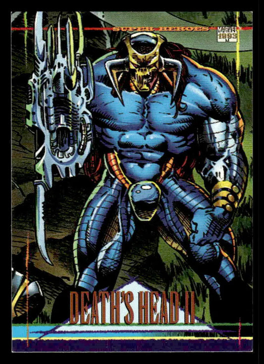 SkyBox Marvel Universe card featuring Death’s Head II character from 1993