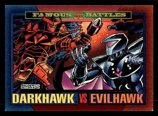 1993 SkyBox Marvel Universe #166 Darkhawk Evilhawk trading card from SkyBox Marvel collection