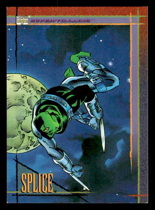 1993 SkyBox Marvel Universe #66 Splice trading card featuring Marvel super villains