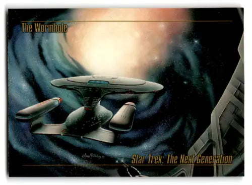 Star Trek Master Series card featuring a spaceship in original gloss condition