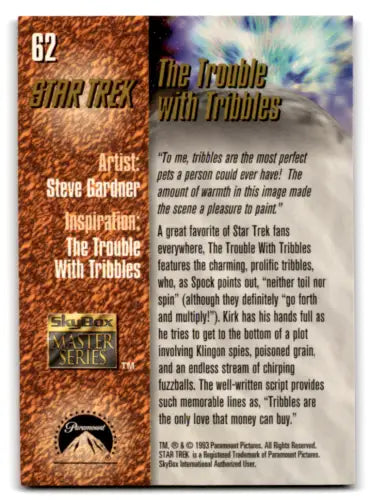 1993 Skybox Star Trek Master Series #62 The Trouble with Tribbles original gloss card