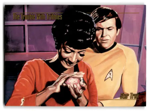 Star Trek Master Series card featuring The Trouble with Tribbles scene in original gloss