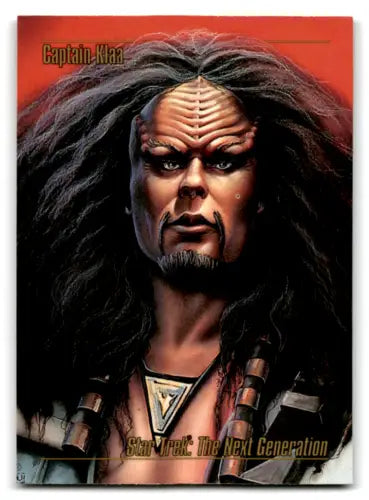 Klingon warrior Captain Klaa from Skybox Star Trek Master Series, original gloss card