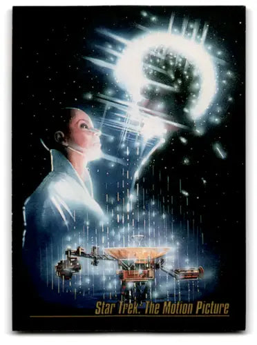 Movie poster for Star Trek: The Motion Picture with glowing Enterprise, Skybox Star Trek