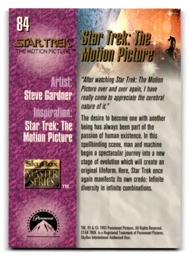 Star Trek trading card from 1993 Skybox Star Trek Master Series with original gloss