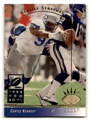 Cortez Kennedy Seattle Seahawks football card with original gloss in NM condition