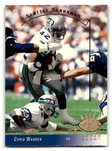 1993 SP #251 Chris Warren Seattle Seahawks Football Card with original gloss finish