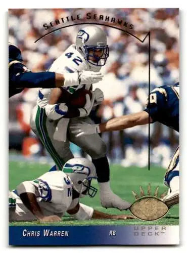 1993 SP #251 Chris Warren Seattle Seahawks Football Card with original gloss quality