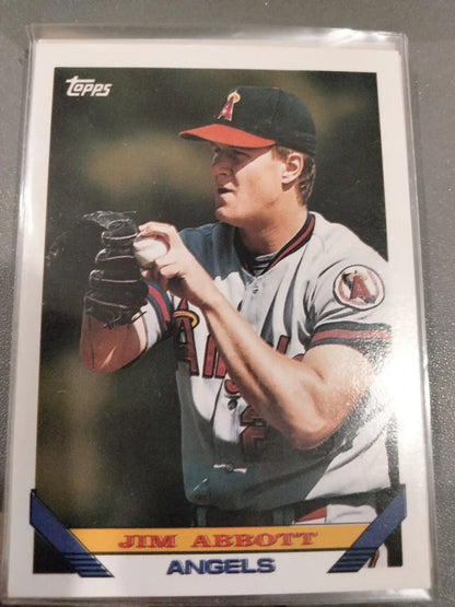 1993 Topps #780 Jim Abbott Inaugural Marlins baseball card collectible item