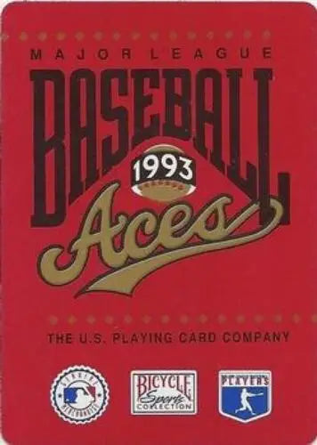 1993 baseball aces card back featuring Gary Sheffield with original gloss effect