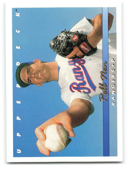 Baseball trading card of Robb Nen, Texas Rangers player from Upper Deck 1993