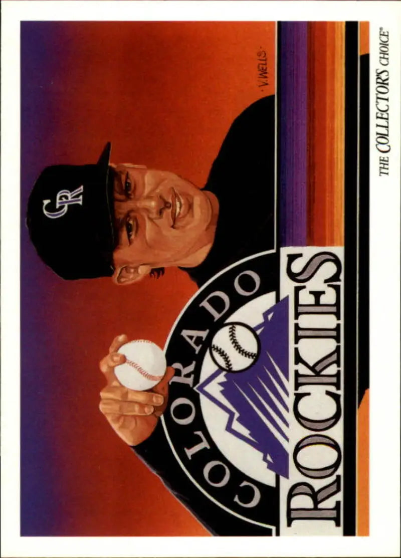 Baseball card of David Nied in a black cap for Colorado Rockies by Upper Deck