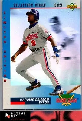 1993 Upper Deck Grand Slam Hologram baseball card featuring Marquis Grissom