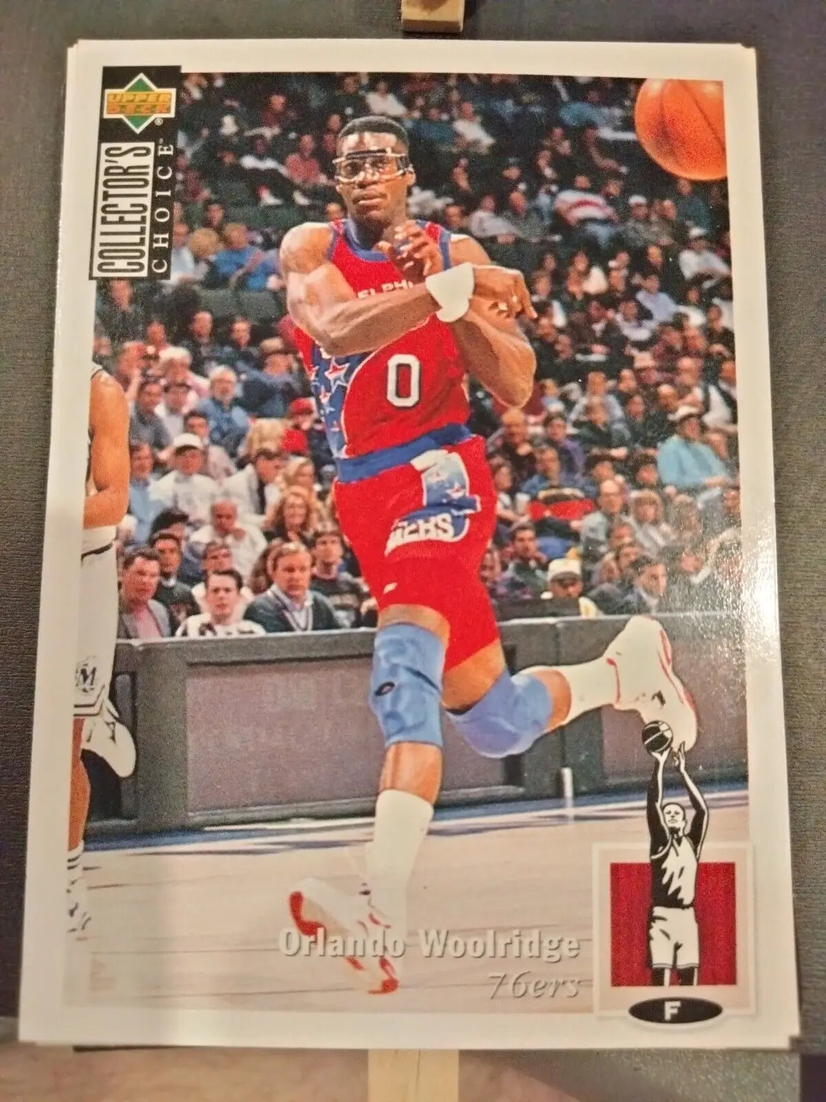 Orlando Woolridge trading card from 1994-95 Collector’s Choice Philadelphia 76ers