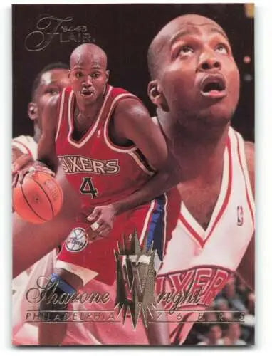 Sharone Wright basketball card from 1994-95 Fleer Flair with original gloss, NM-MT RC