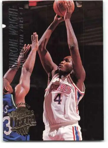 Basketball card of Sharone Wright from 1994-95 Fleer Ultra with original gloss