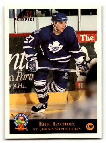 1994 Classic Pro Prospects Eric Lacroix hockey card with original gloss finish