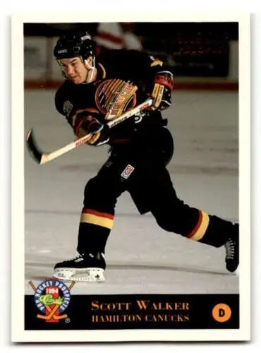 1994 Classic Pro Prospects #165 Scott Walker Hamilton Canucks original gloss trading card