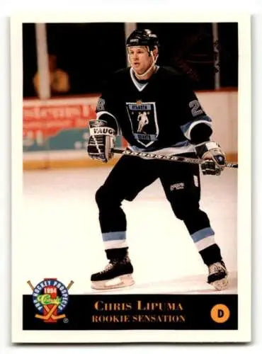 Original gloss 1994 Classic Pro Prospects Chris Lipuma Atlanta Knights hockey card