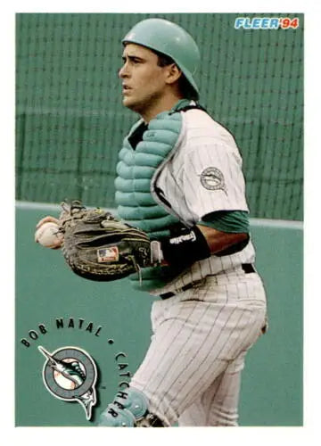 1994 Fleer #472 Bob Natal baseball card featuring original gloss, NM condition