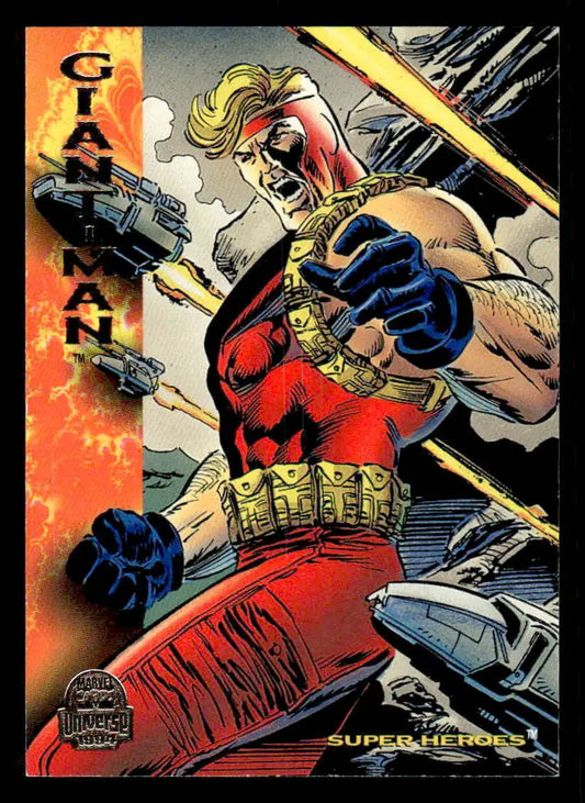 Giant-Man comic card from 1994 Fleer Marvel Universe #147 for collectors and fans