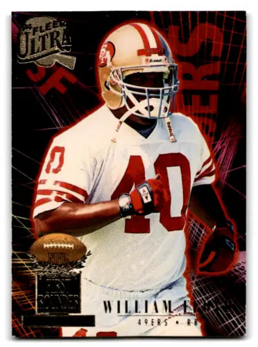 William Floyd 49ers football card featuring original gloss from Fleer Ultra 1994