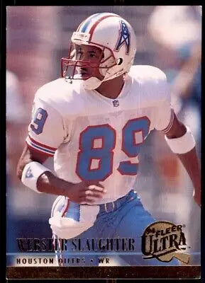 Football player in uniform, Fleer Ultra Webster Slaughter Houston Oilers card #126