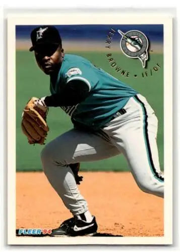 1994 Fleer Update U133 Jerry Browne Florida Marlins baseball card original gloss